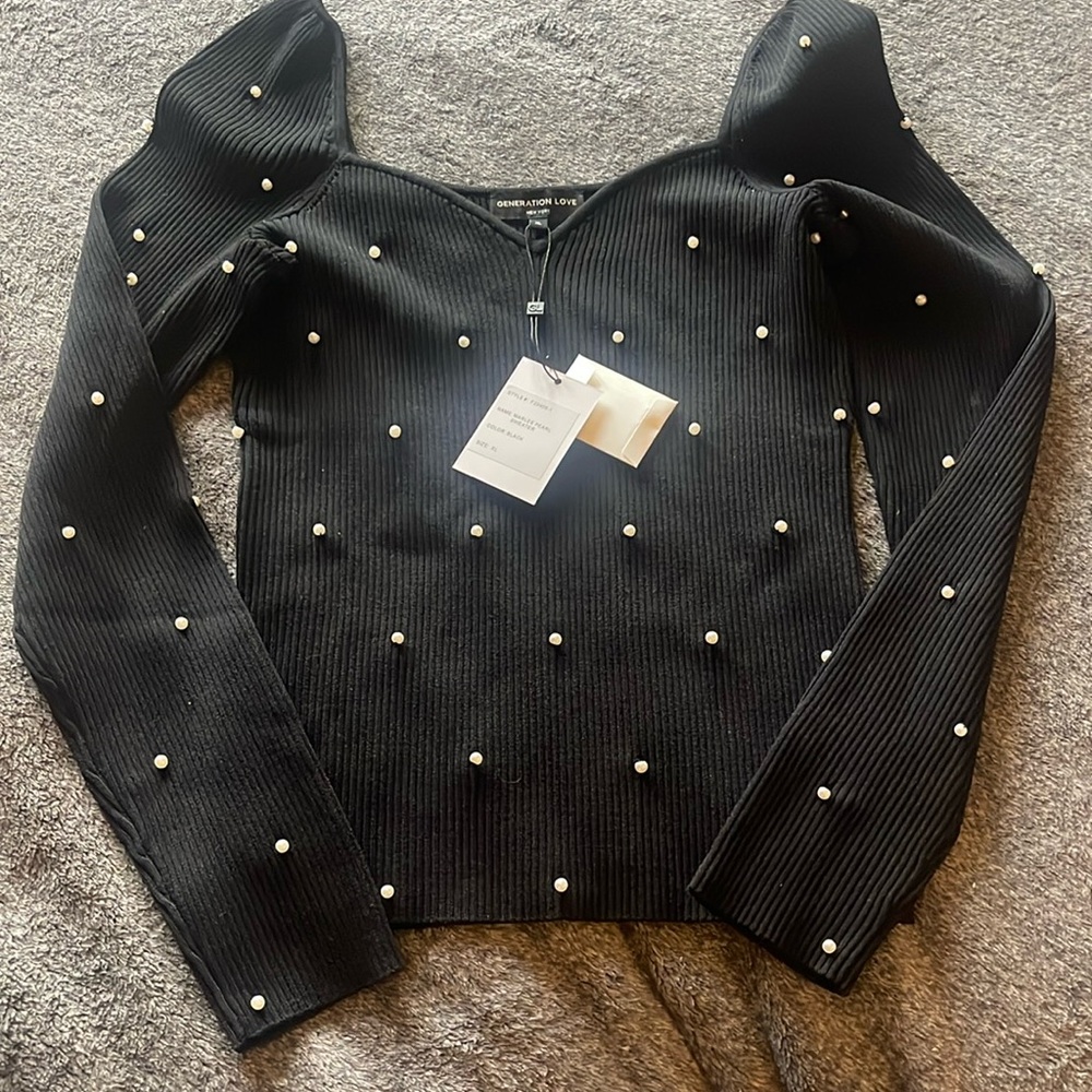 NWT Generation Love Marlee Pearl Sweater